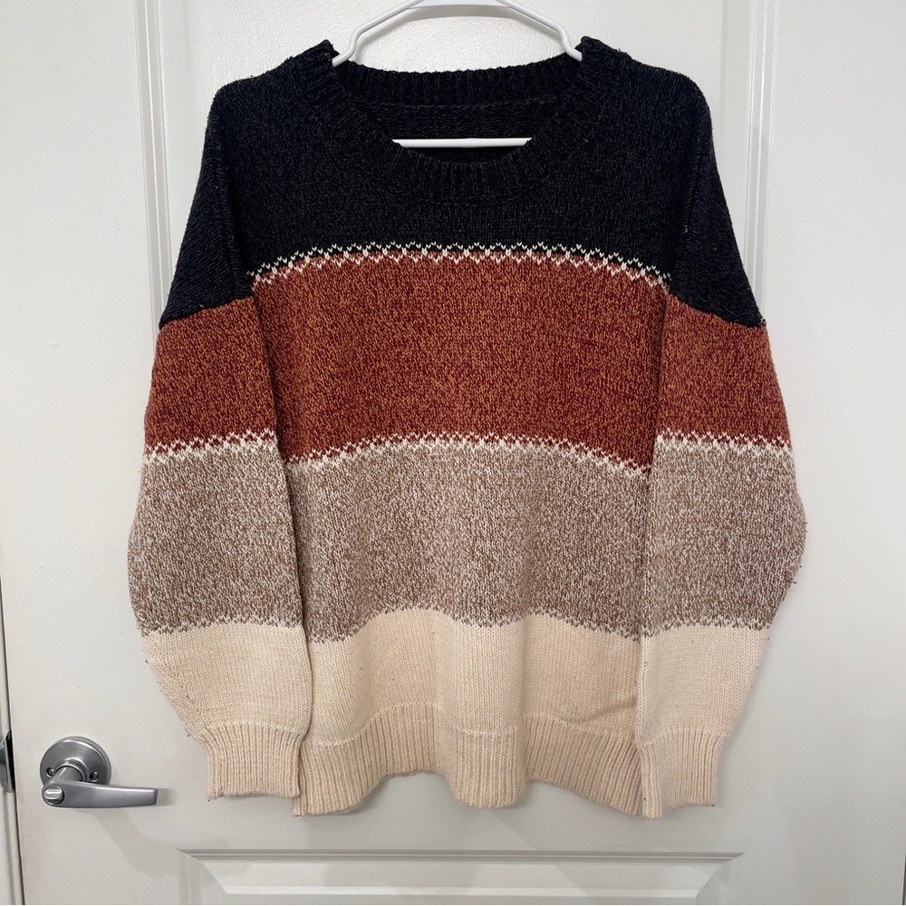 Women’s Colorblock Fall Sweater